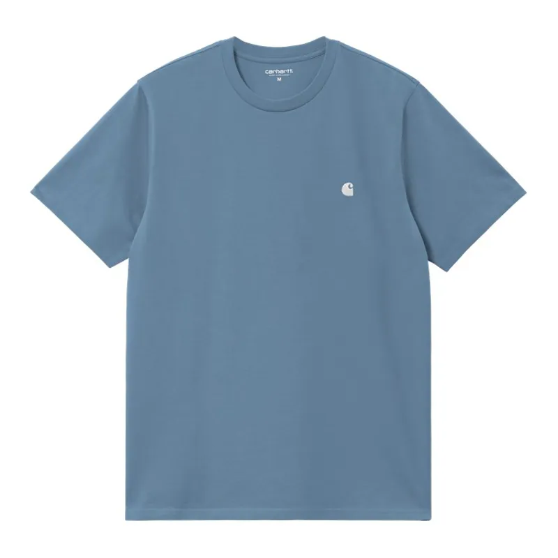 Carhartt WIP Madison T-Shirt - Icy Water/White