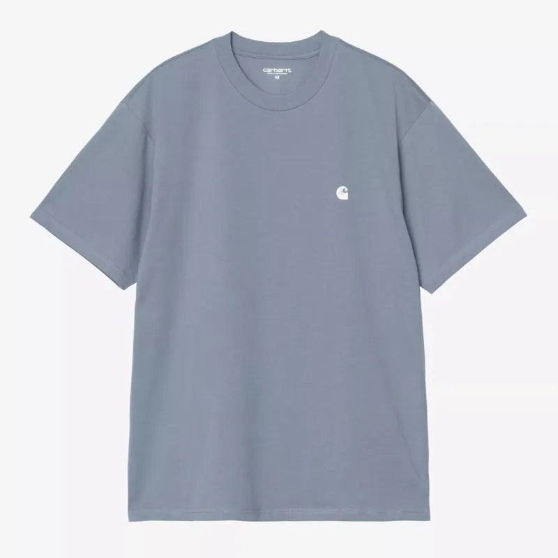 Carhartt WIP Madison T-Shirt - Velvet Blue/White