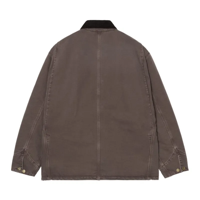 Carhartt WIP OG Chore Coat - Tobacco/Black Stone Canvas-1