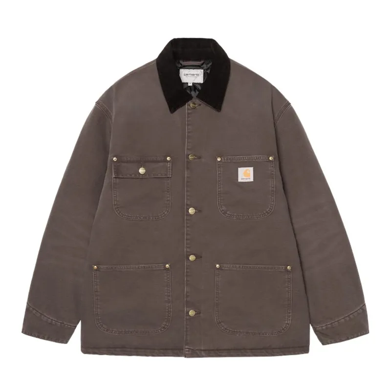 Carhartt WIP OG Chore Coat - Tobacco/Black Stone Canvas