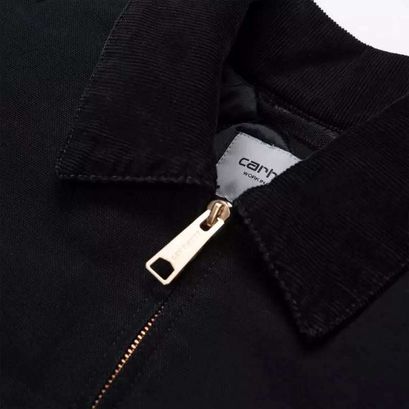 Carhartt WIP OG Detroit Jacket - Black Aged Canvas-3