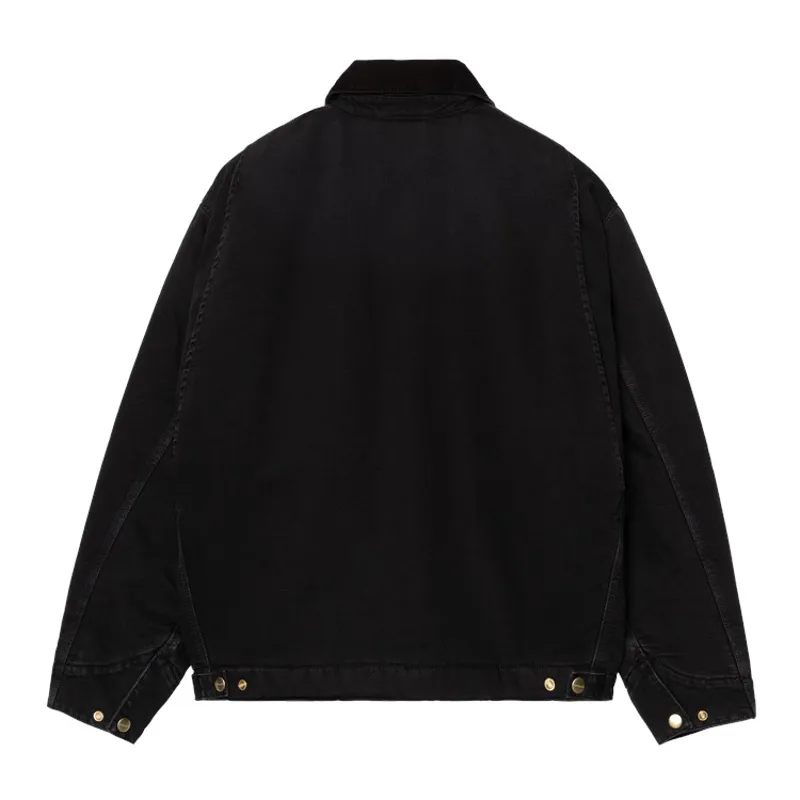 Carhartt WIP OG Detroit Jacket - Black/Black Stone Canvas-1