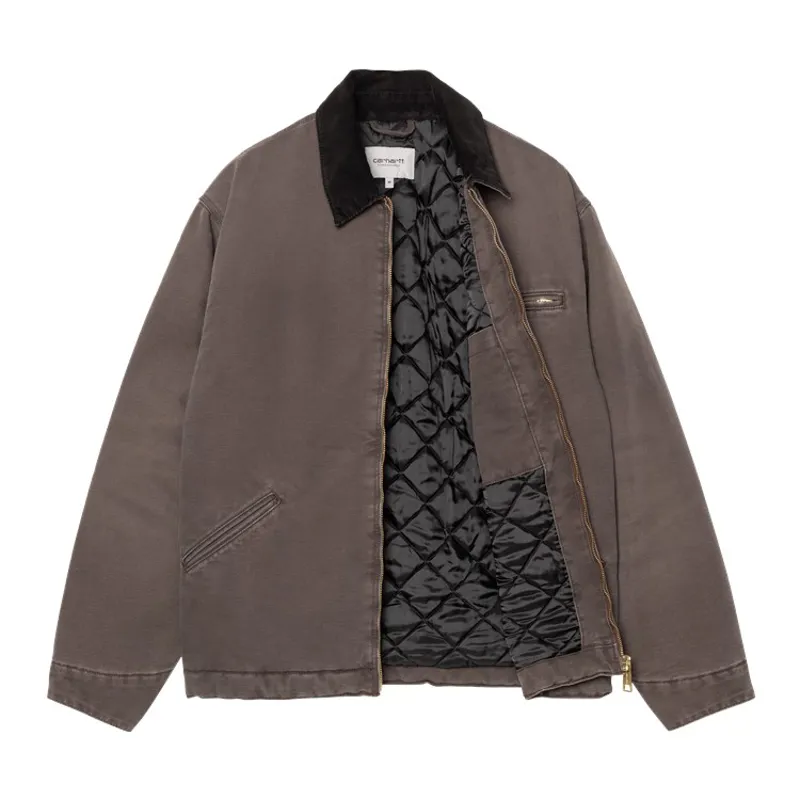 Carhartt WIP OG Detroit Jacket - Tobacco/Black Stone Canvas-2