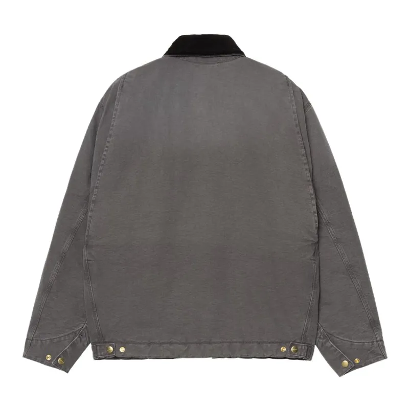 Carhartt WIP OG Detroit Jacket - Graphite/Black Stone Canvas-1