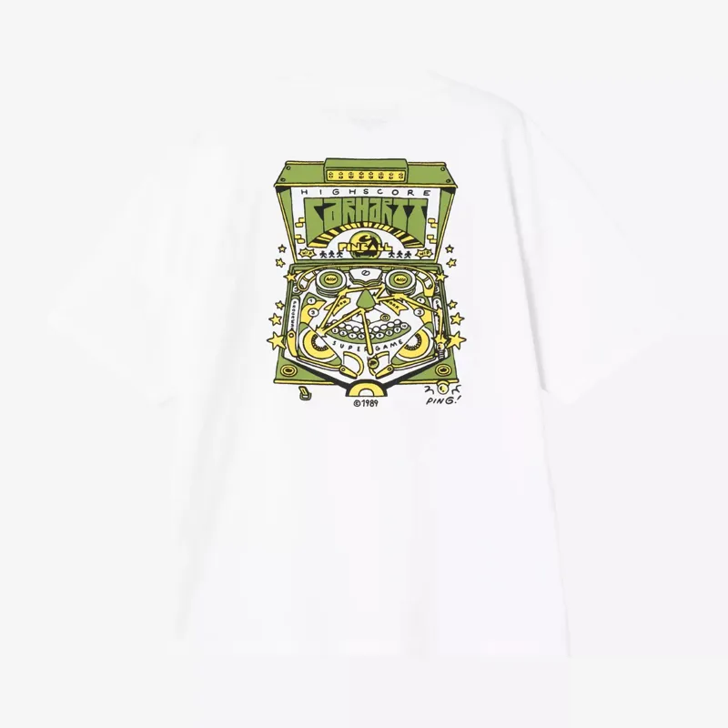 Carhartt WIP Pinball T-Shirt - White-1