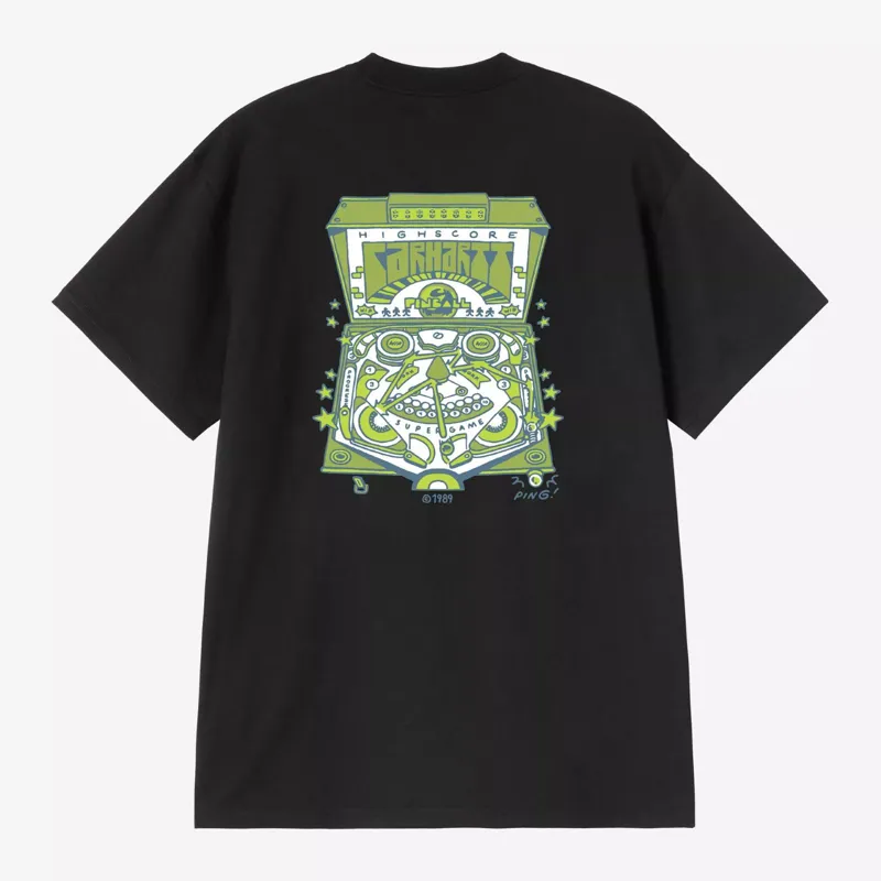 Carhartt WIP Pinball T-Shirt - Black-1