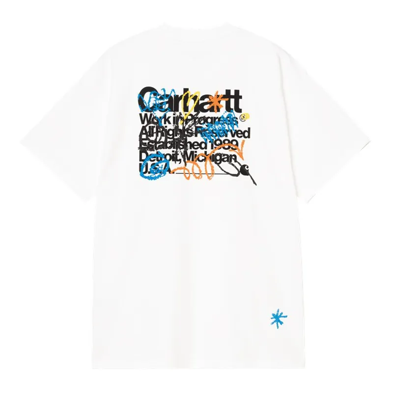 Carhartt WIP Primary T-Shirt - White-1
