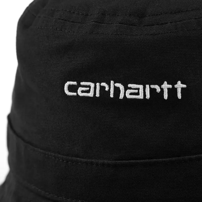 Carhartt WIP Script Bucket Hat - Black/White-1