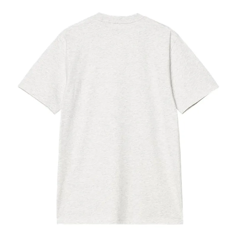 Carhartt WIP Script T-Shirt - Ash Heather/Air Green-1
