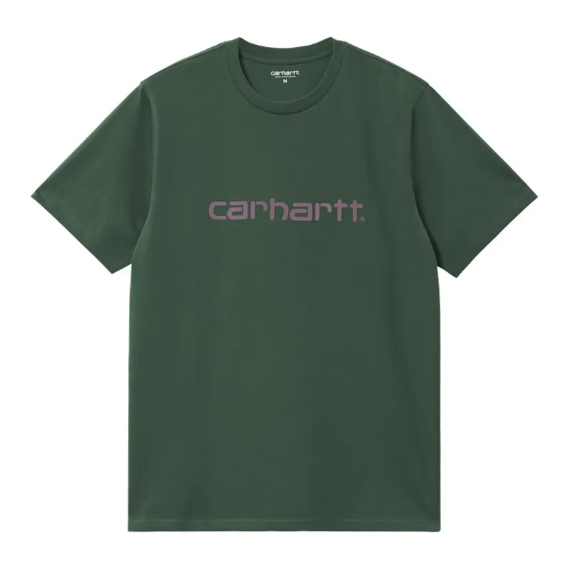 Carhartt WIP Script T-Shirt - Sycamore Tree/Phlox