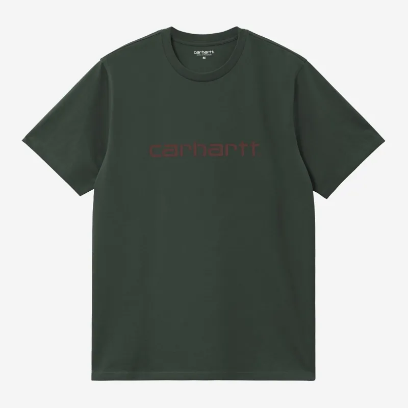 Carhartt WIP Script T-Shirt - Dark Scarab/Palisander