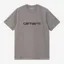 Carhartt WIP Script T-Shirt - Shady Grey/Dark Navy