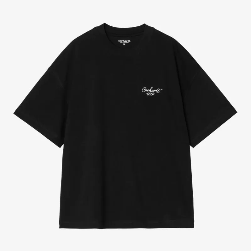 Carhartt WIP Signature Script T-Shirt - Black/White