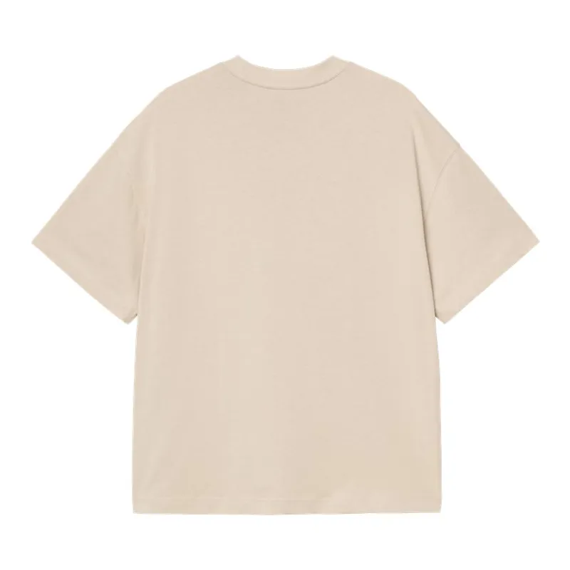 Carhartt WIP Signature Script T-Shirt - Fleur De Sel/Citadel-1