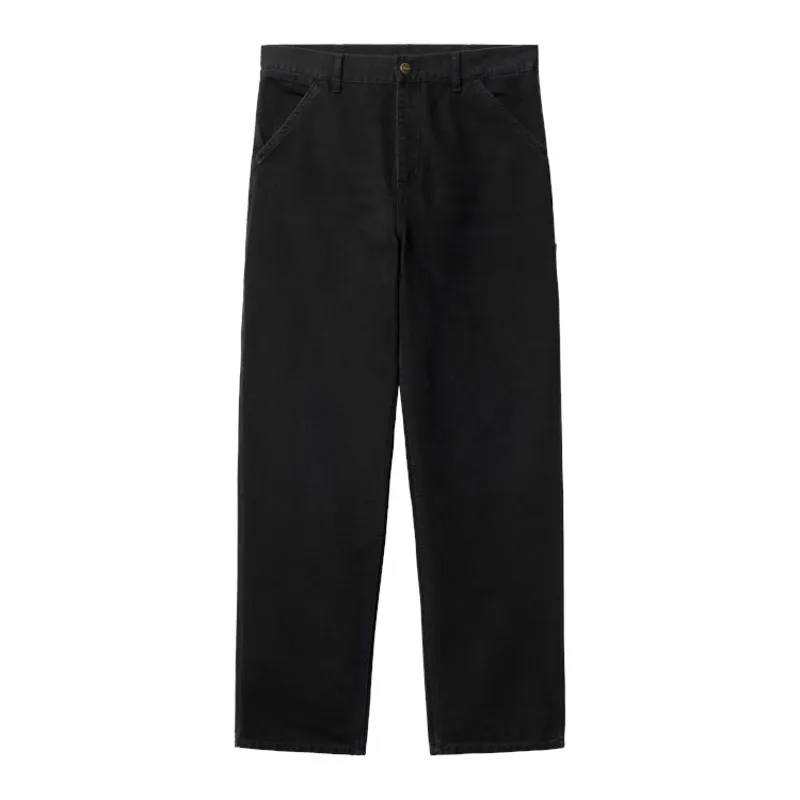 Carhartt WIP Single Knee Pant - Black Aged Canvas-1