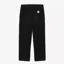 Carhartt WIP Single Knee Pant - Black Stone Canvas