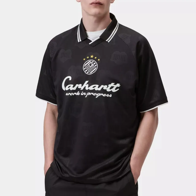 Carhartt WIP Terrace Football Heart Train Jacquard T-Shirt - Black-2