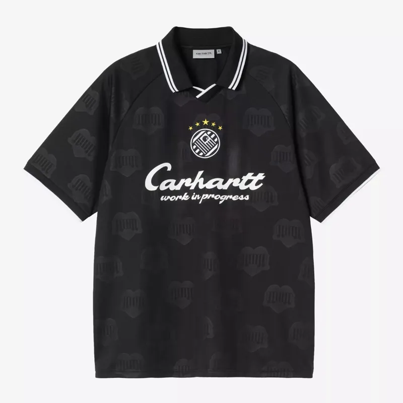 Carhartt WIP Terrace Football Heart Train Jacquard T-Shirt - Black