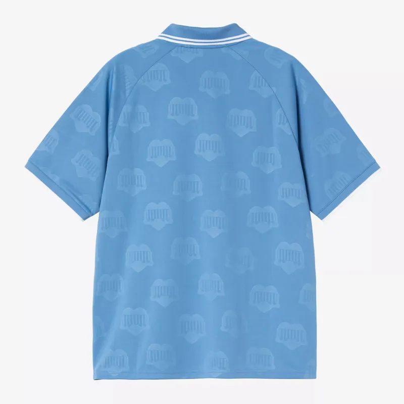 Carhartt WIP Terrace Football Heart Train Jacquard T-Shirt - Curacao-1
