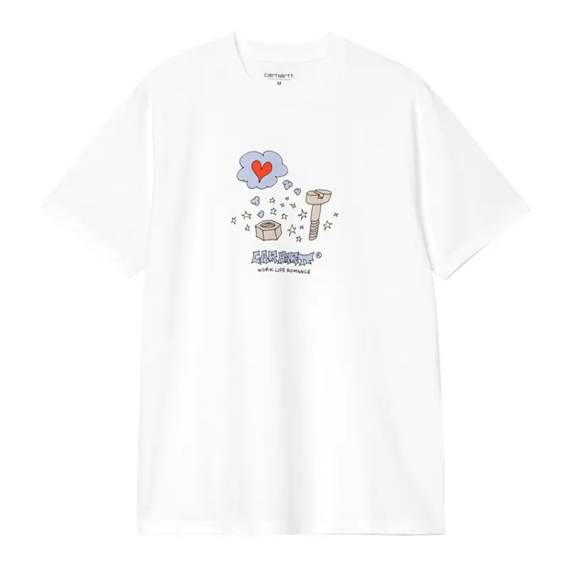 Carhartt WIP Work Life Romance T-Shirt - White