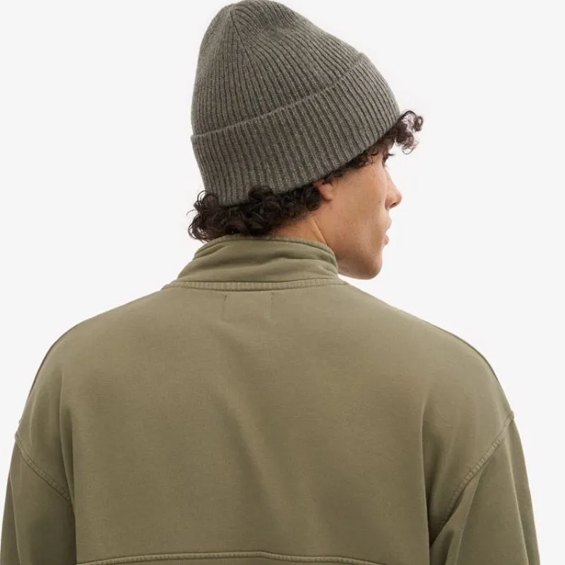 Colorful Standard Merino Wool Beanie - Dusty Olive-2