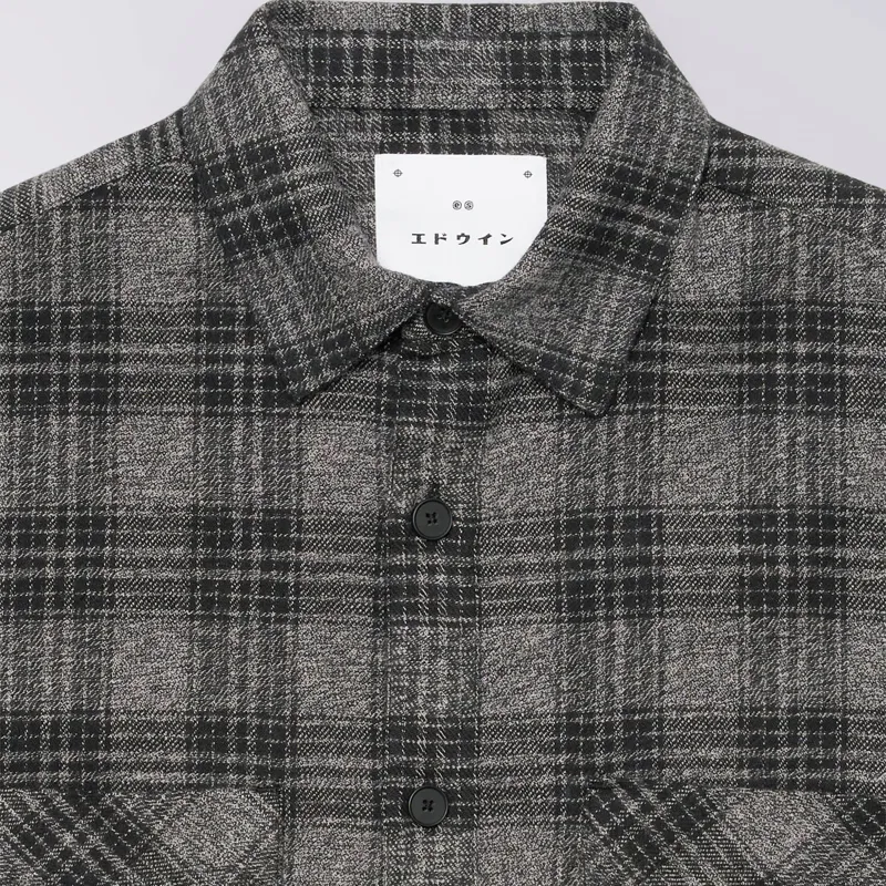 Edwin Ace Shirt - Black/Grey-2