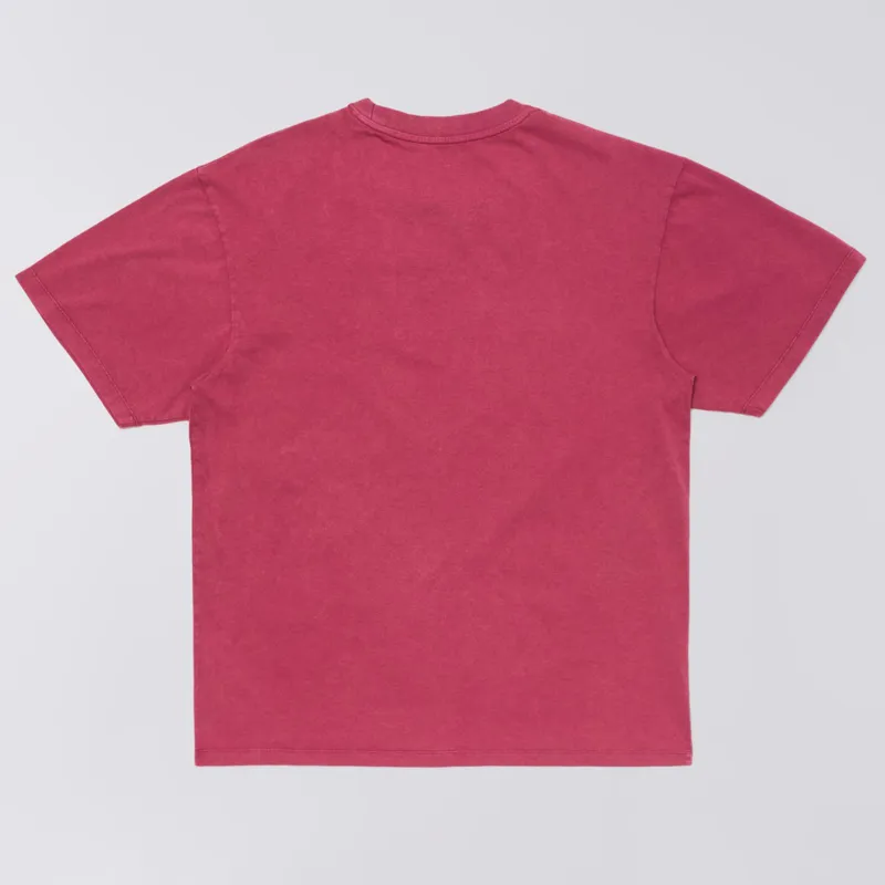 Edwin Axiom T-Shirt - Red Plum Marble Fade Out-1