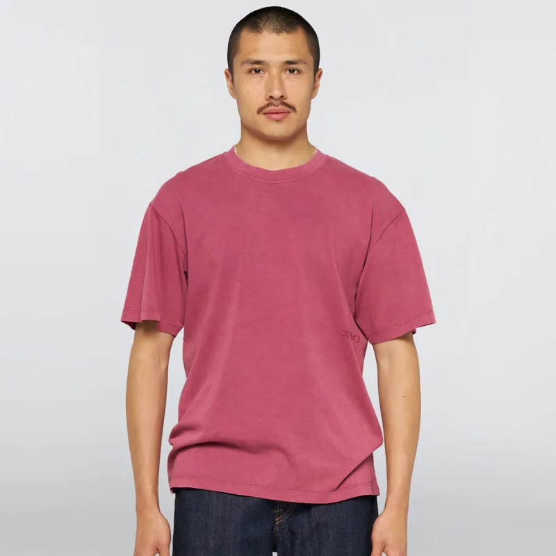 Edwin Axiom T-Shirt - Red Plum Marble Fade Out-2