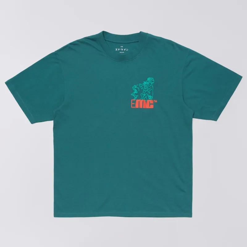 Edwin Charmer Chest T-Shirt - Mediterranea