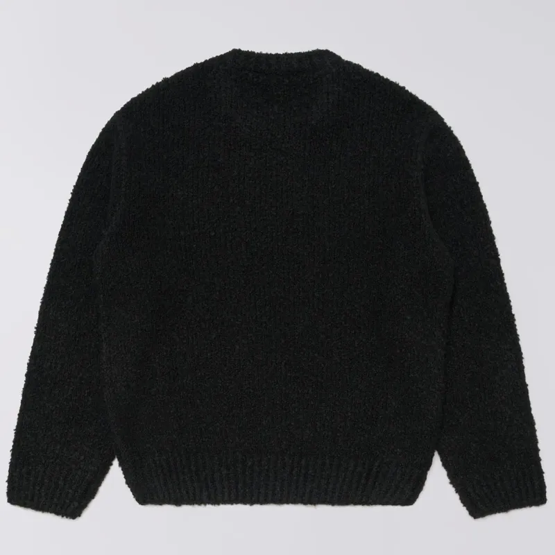 Edwin Dun Textured Sweater - Black-1