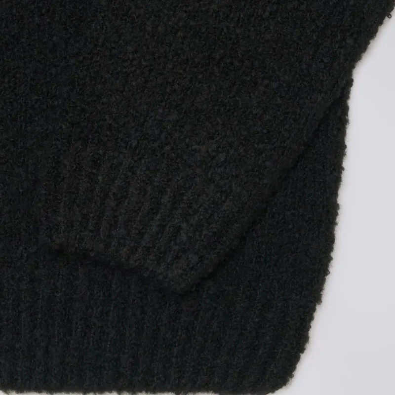 Edwin Dun Textured Sweater - Black-2