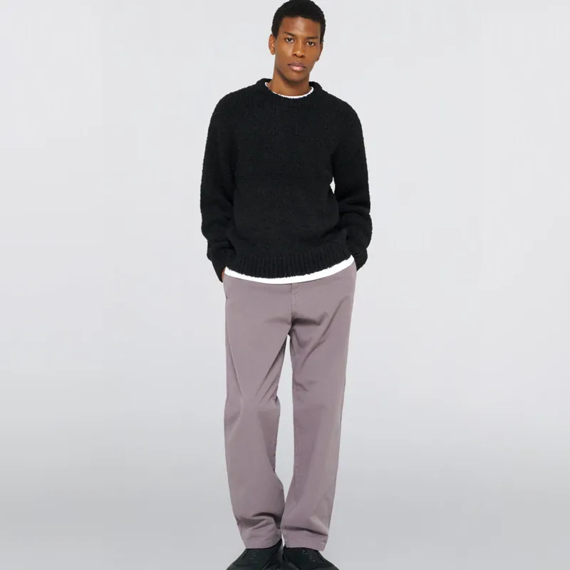 Edwin Dun Textured Sweater - Black-5