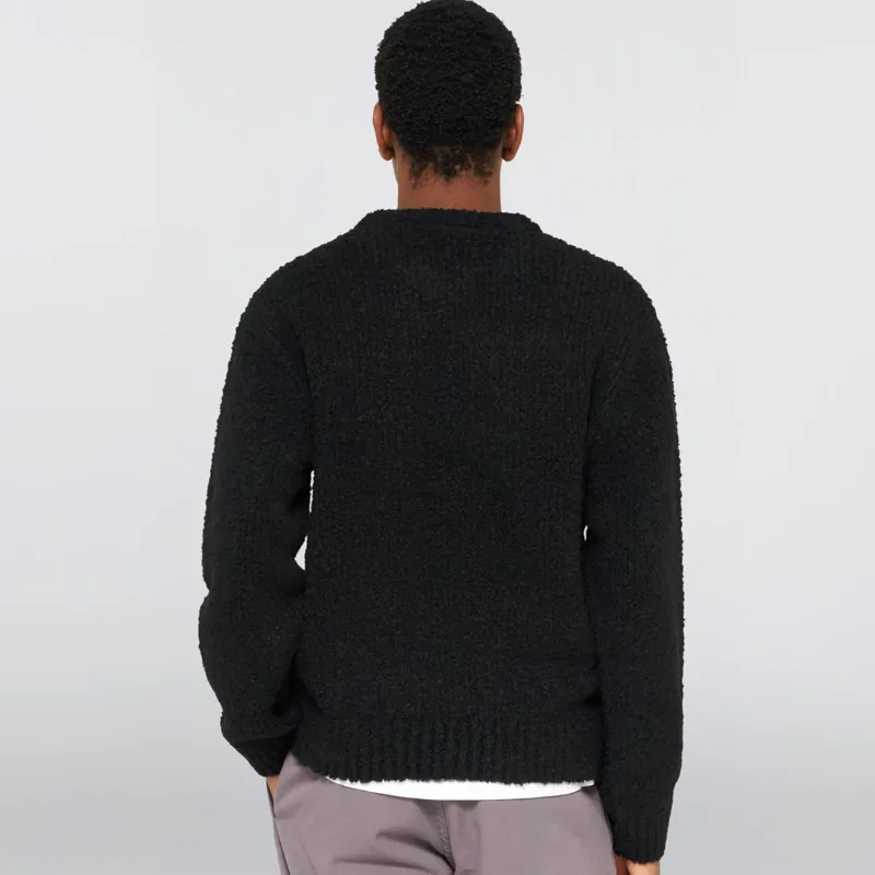 Edwin Dun Textured Sweater - Black-7