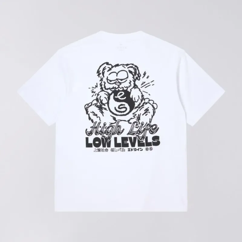 Edwin High Bear T-Shirt - White-1