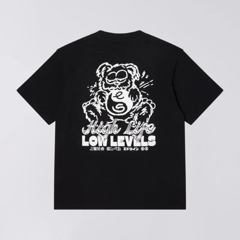 Edwin High Bear T-Shirt - Black-1