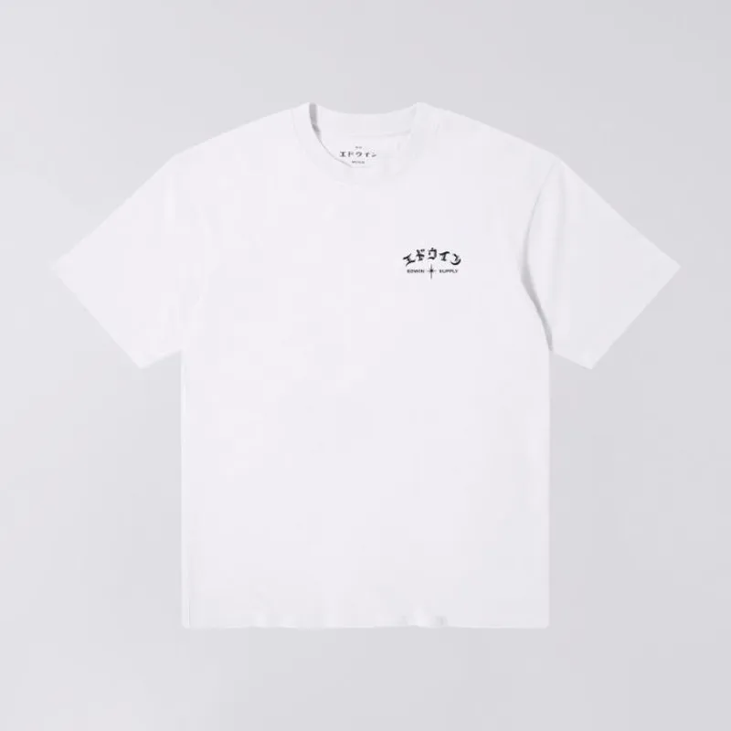 Edwin High Life Low Levels Chest T-Shirt - White
