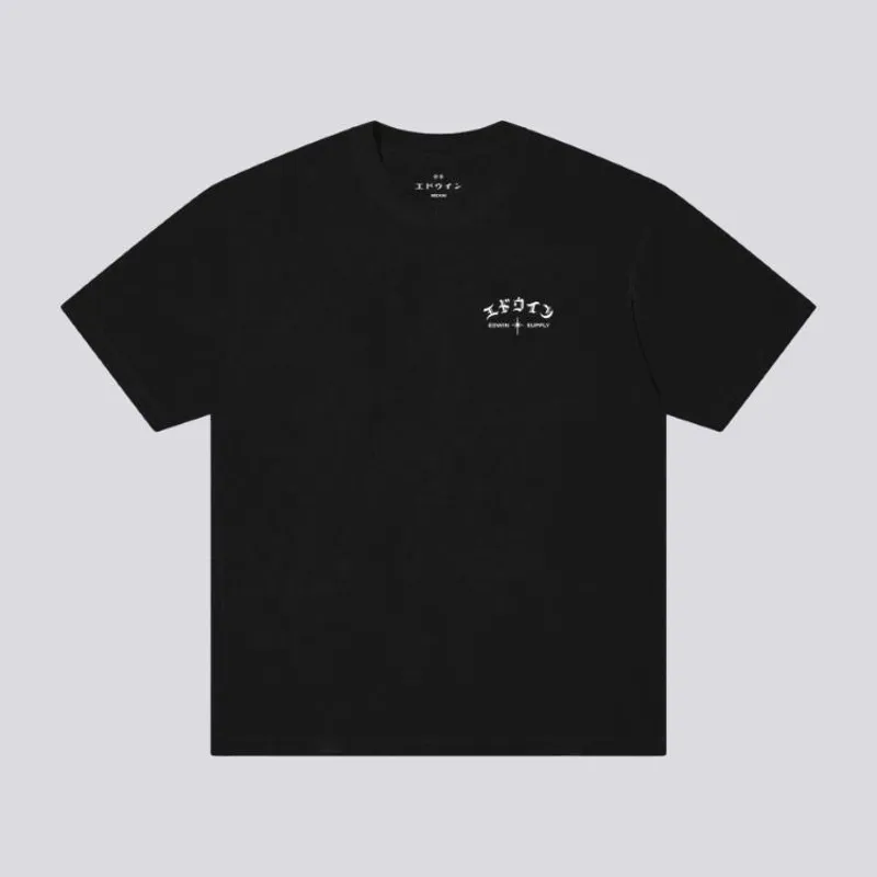 Edwin High Life Low Levels Chest T-Shirt - Black