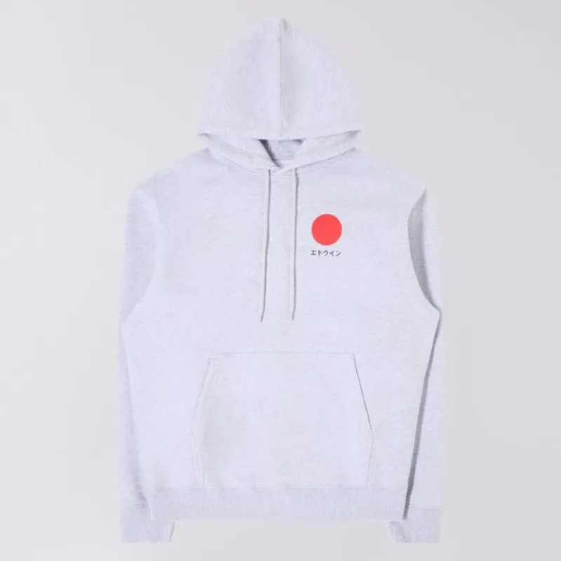 Edwin Japanese Sun Hoodie Sweat - Grey Marl