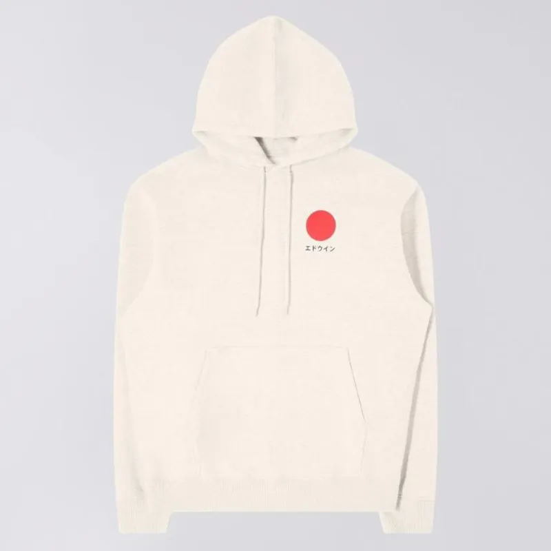 Edwin Japanese Sun Hoodie Sweat - Whisper White