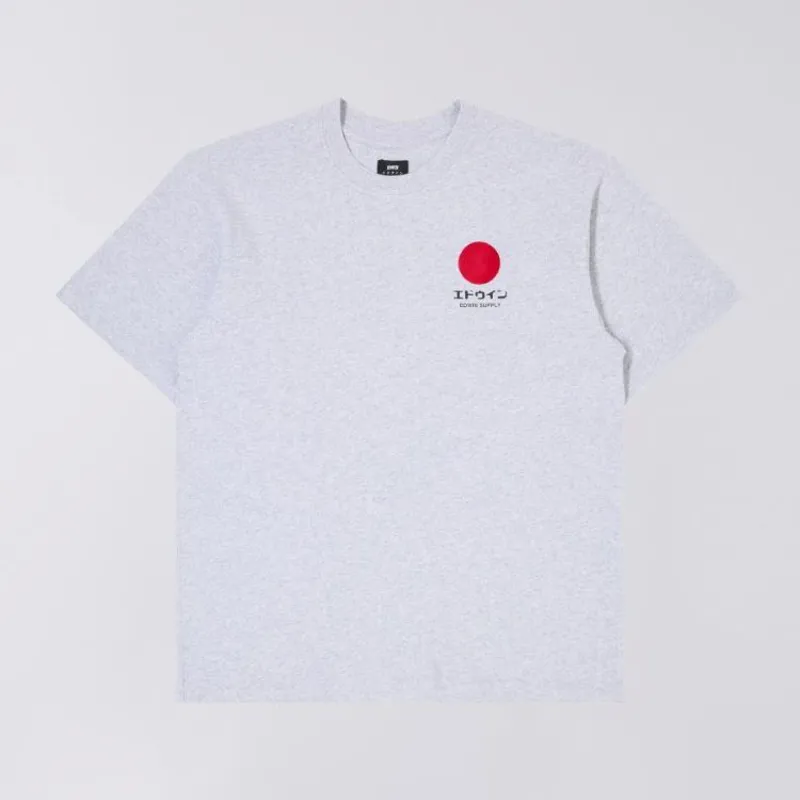 Edwin Japanese Sun Supply T-Shirt - Grey Marl