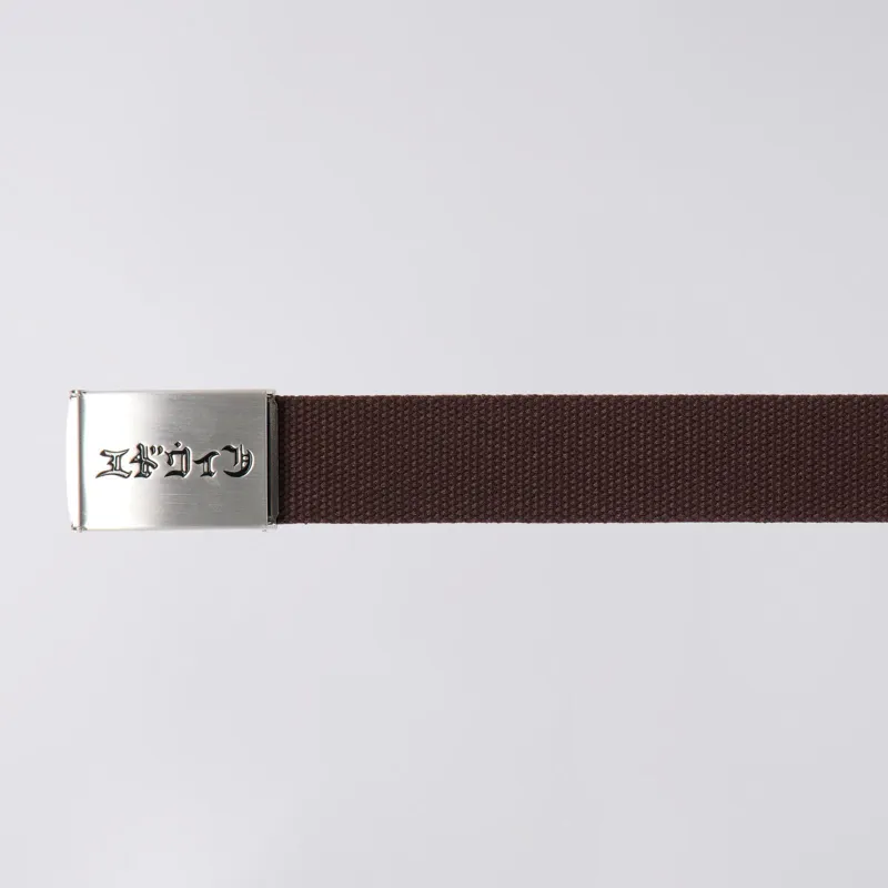 Edwin Katakana Clip Belt - French Roast-1