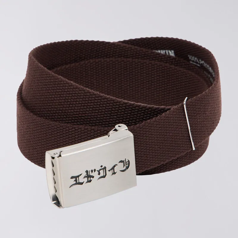 Edwin Katakana Clip Belt - French Roast