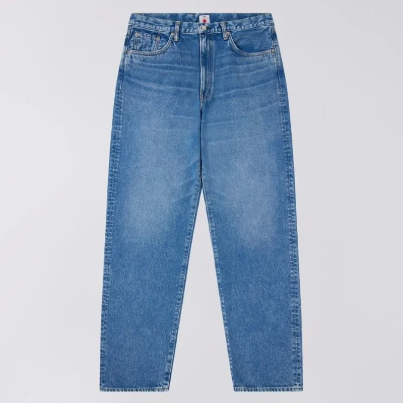 Edwin Loose Jeans Kaihara Pure Indigo Openend Denim - Blue Mid Light Used-1