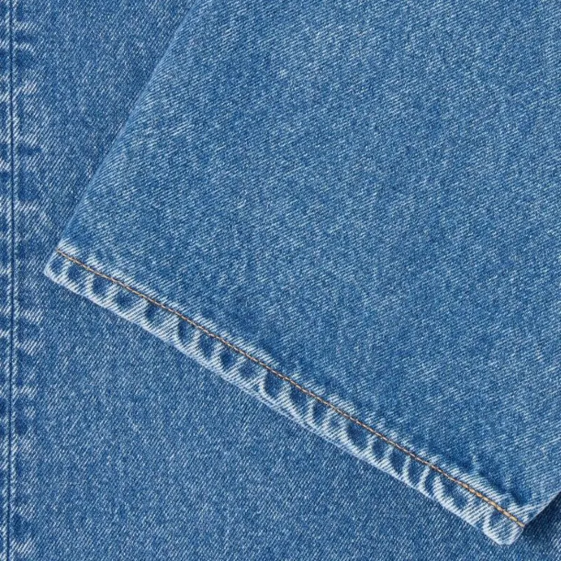 Edwin Loose Jeans Kaihara Pure Indigo Openend Denim - Blue Mid Light Used-4