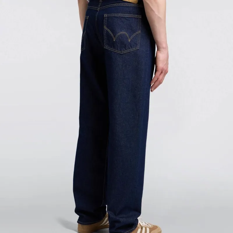 Edwin Loose Jeans Kaihara Pure Indigo Openend Denim  - Blue Rinsed-2