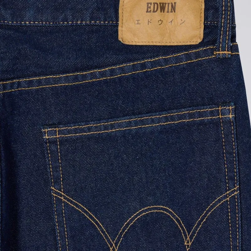 Edwin Loose Jeans Kaihara Pure Indigo Openend Denim  - Blue Rinsed-3