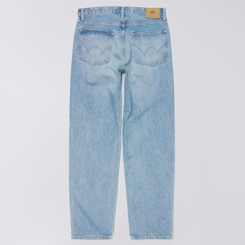 Edwin Loose Jeans Kaihara Pure Indigo Openend Denim - Blue Mid Light Used