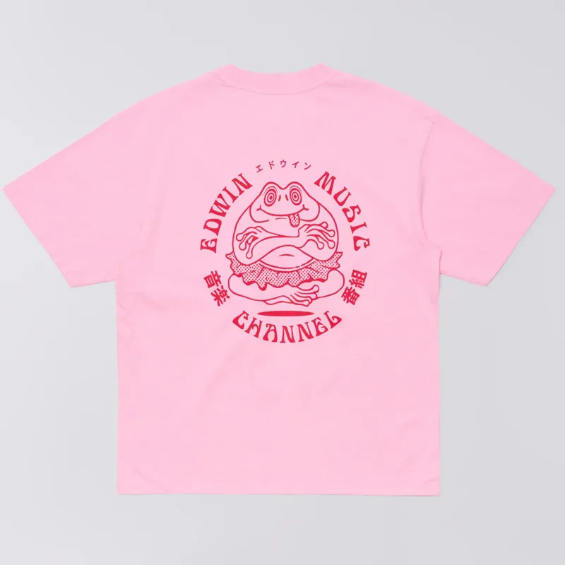 Edwin Music Channel T-Shirt - Begonia Pink-1