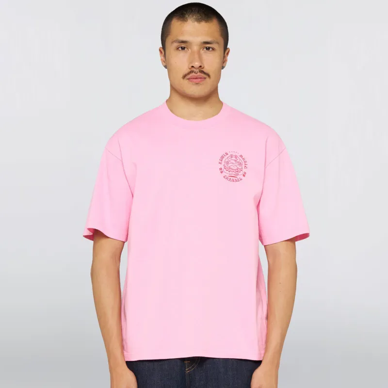 Edwin Music Channel T-Shirt - Begonia Pink-2