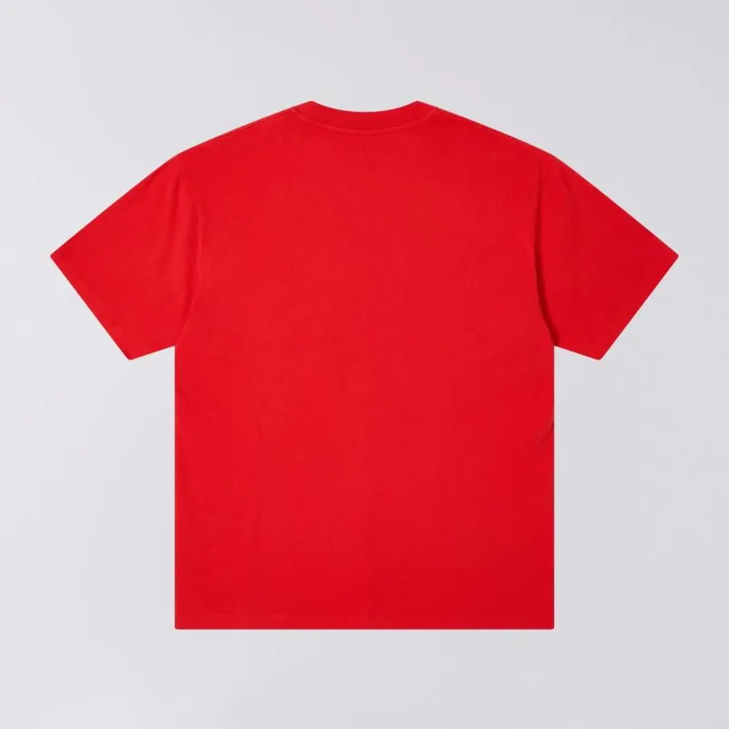 Edwin Oversize Basic T-Shirt - Fiery Red-1
